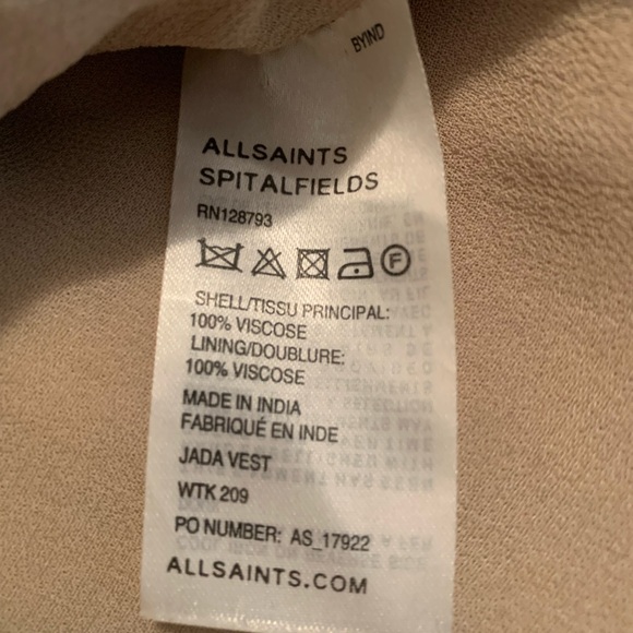 All Saints Sequin Jada Geometric Sequins Top - Picture 5 of 10